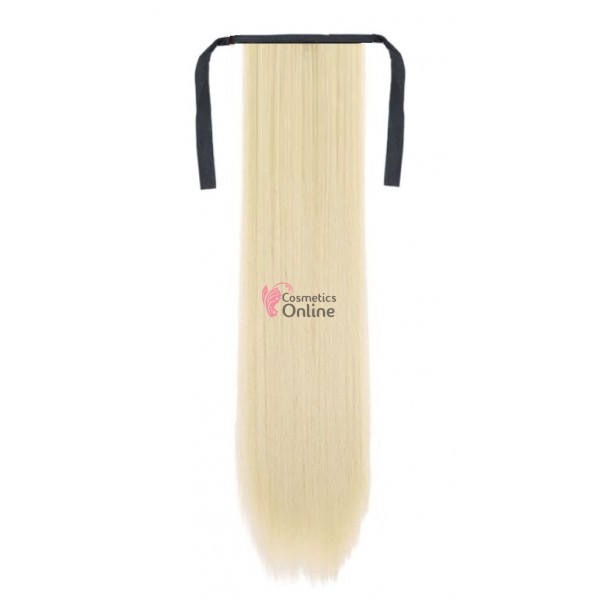 Extensie de par coada dreapta cu snur 70 cm Blond Deschis 18796HT613